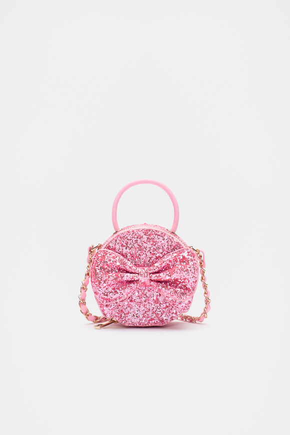 Mini Bow Cross Body  Pink Glitter  hi-res