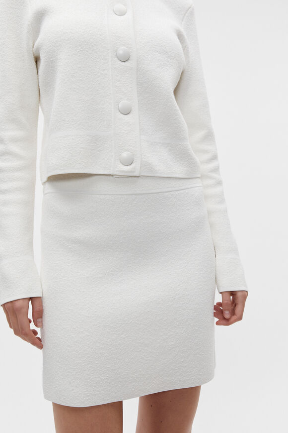 Boucle Knit Mini Skirt  Cloud Cream  hi-res