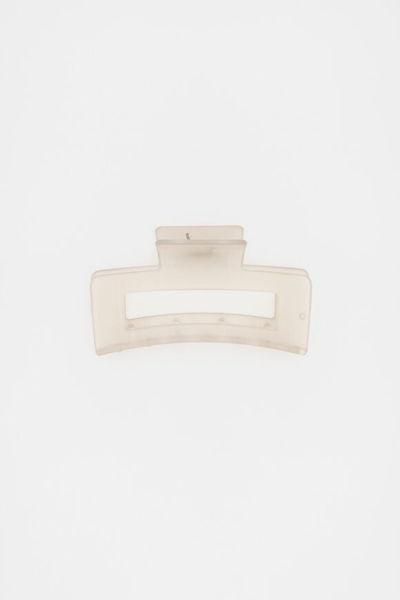 Mini Rectangle Hair Claw  Oat  hi-res