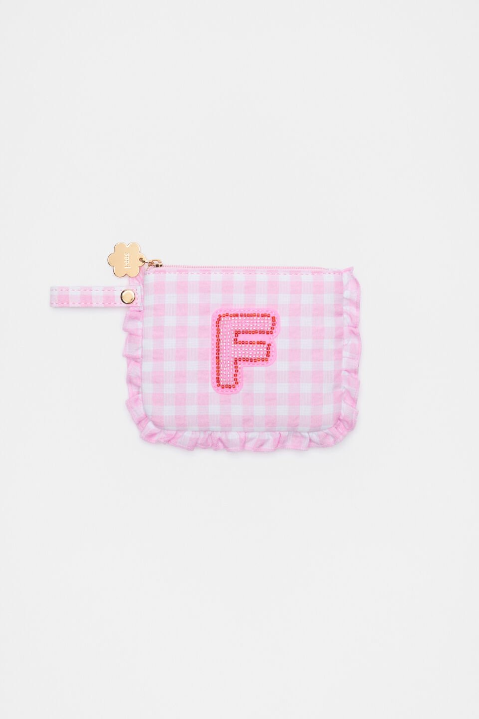 Beaded Initial Purse  F