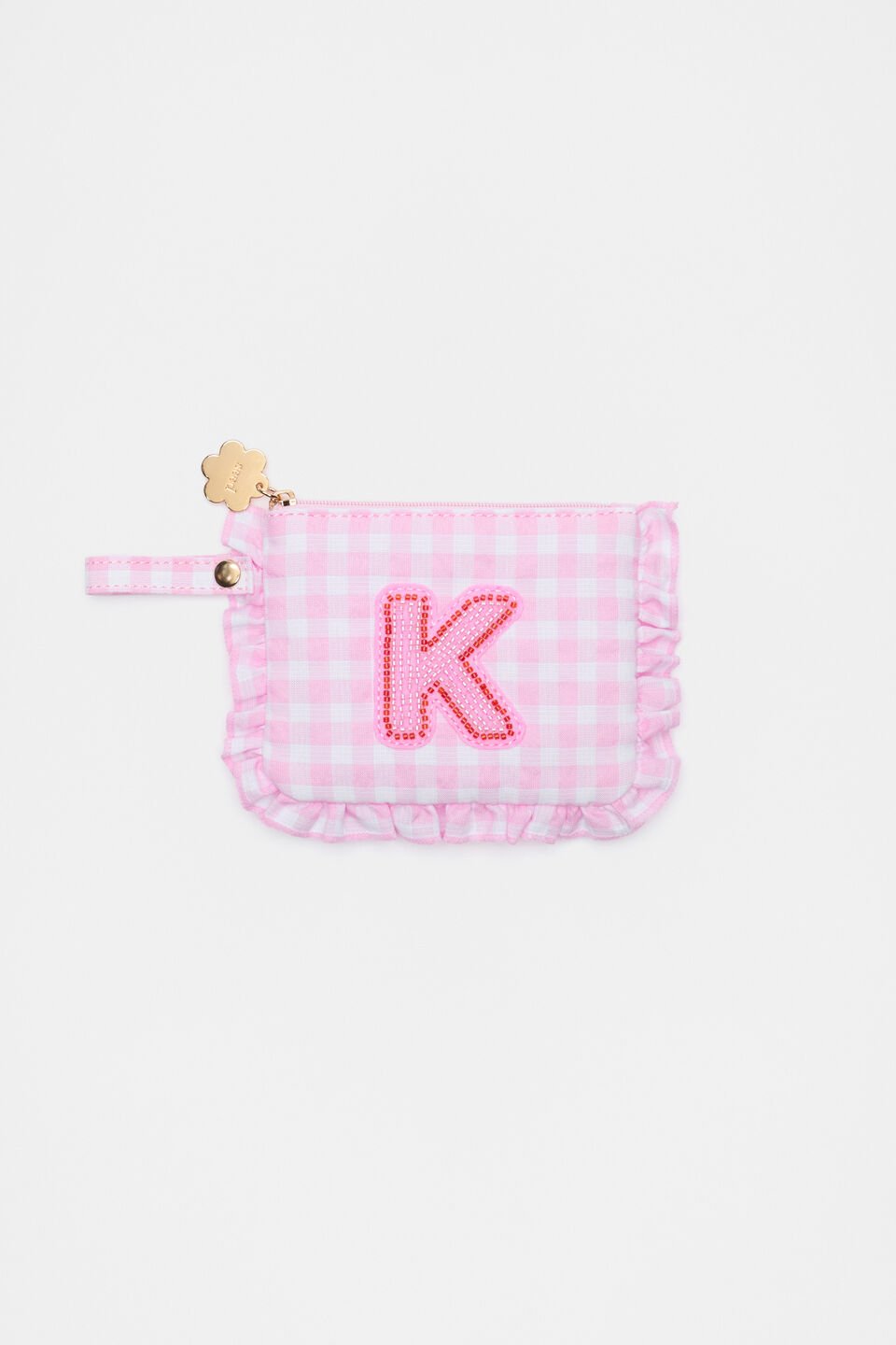 Beaded Initial Purse  K