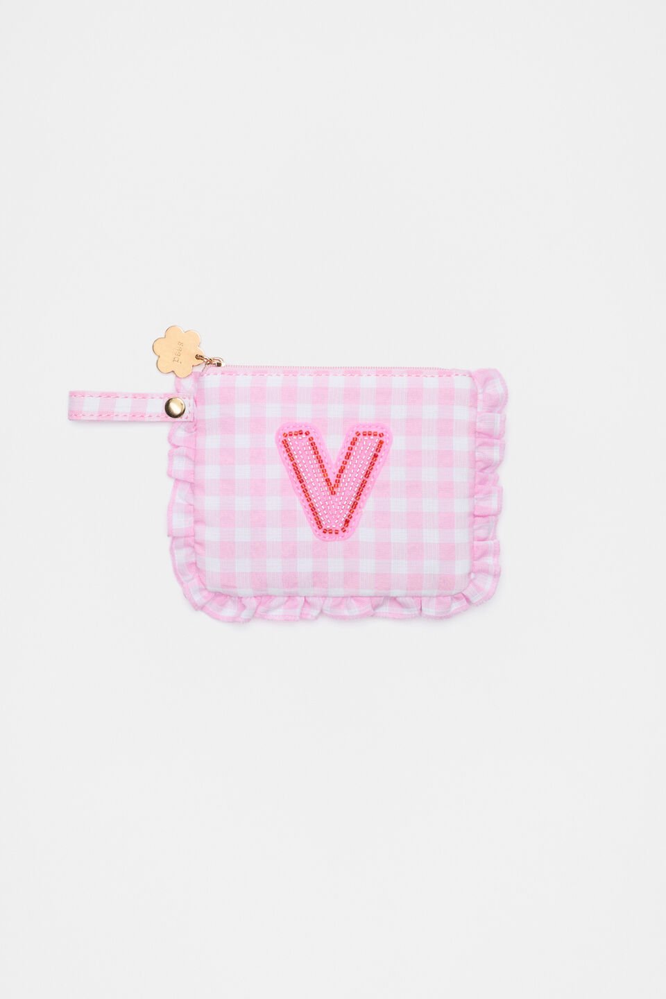 Beaded Initial Purse  V