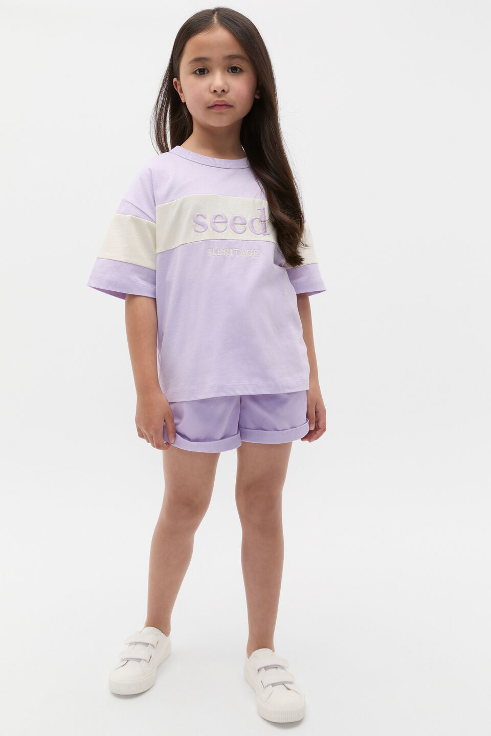 Relaxed Logo Tee  Lavender