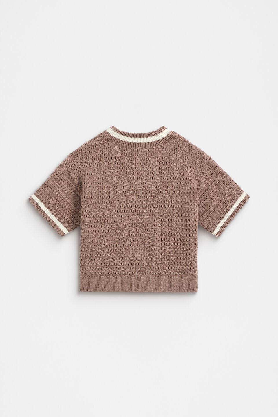 Relaxed Knit Tee  Mousse