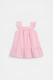 Stripe Logo Dress  Candy Pink  hi-res