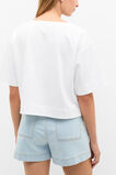 Cotton Boxy Split Hem Tee  Whisper White  hi-res