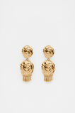 Shell Dangle Earring  Gold  hi-res
