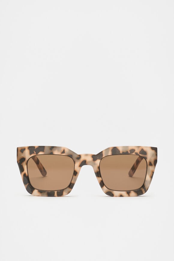 Kaitlyn Rectangle Sunglasses  Milky Tort  hi-res