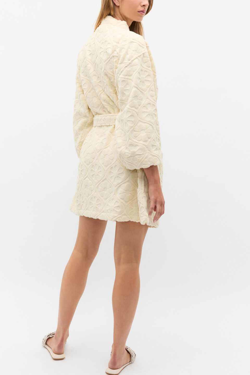 Flower Pool Robe  Buttercream