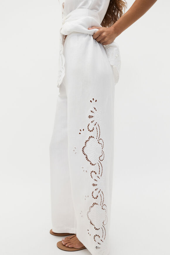 Cutwork Woven Pant  Whisper White  hi-res