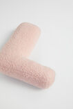 Teddy Initial Cushion Dusty Rose  L  hi-res