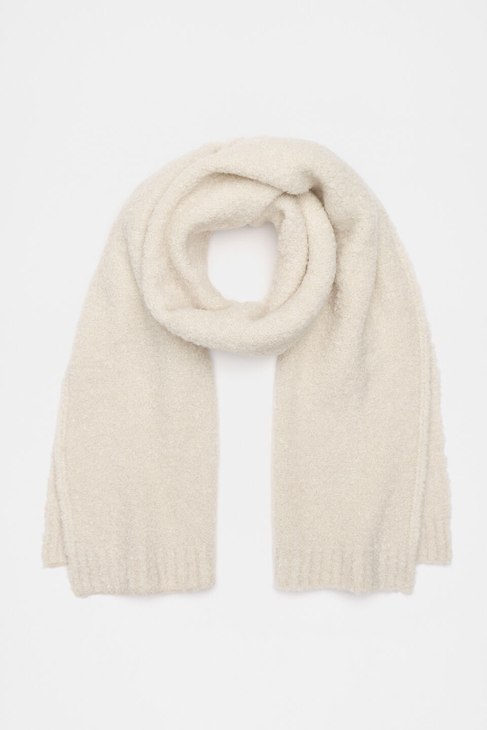 Boucle Scarf  Oat Marle
