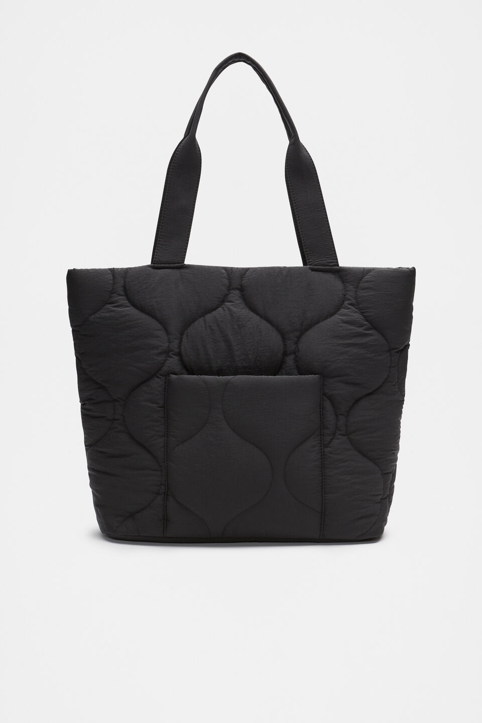 Quilted Tote  Black
