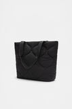 Quilted Tote  Black  hi-res