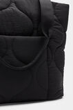 Quilted Tote  Black  hi-res