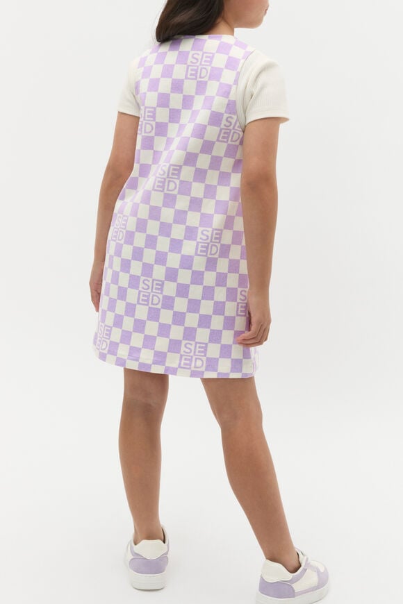 Check Logo Pinafore  Lavender  hi-res