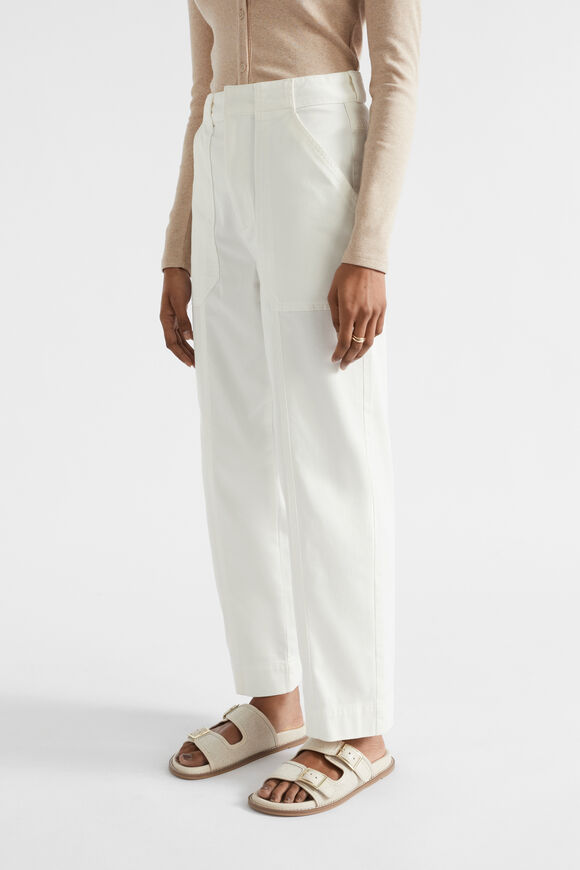 Cotton Twill Pant  Cloud Cream  hi-res