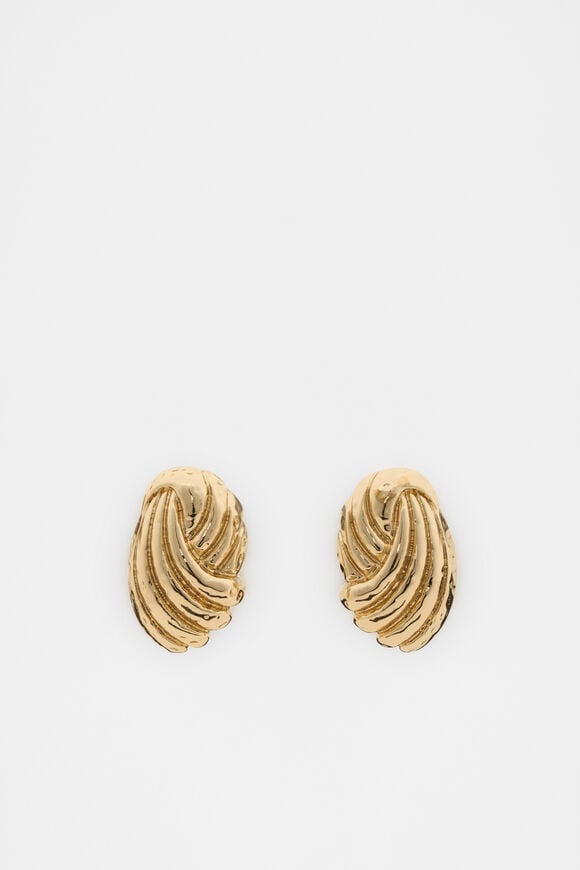 Vintage Knot Earring  Gold  hi-res