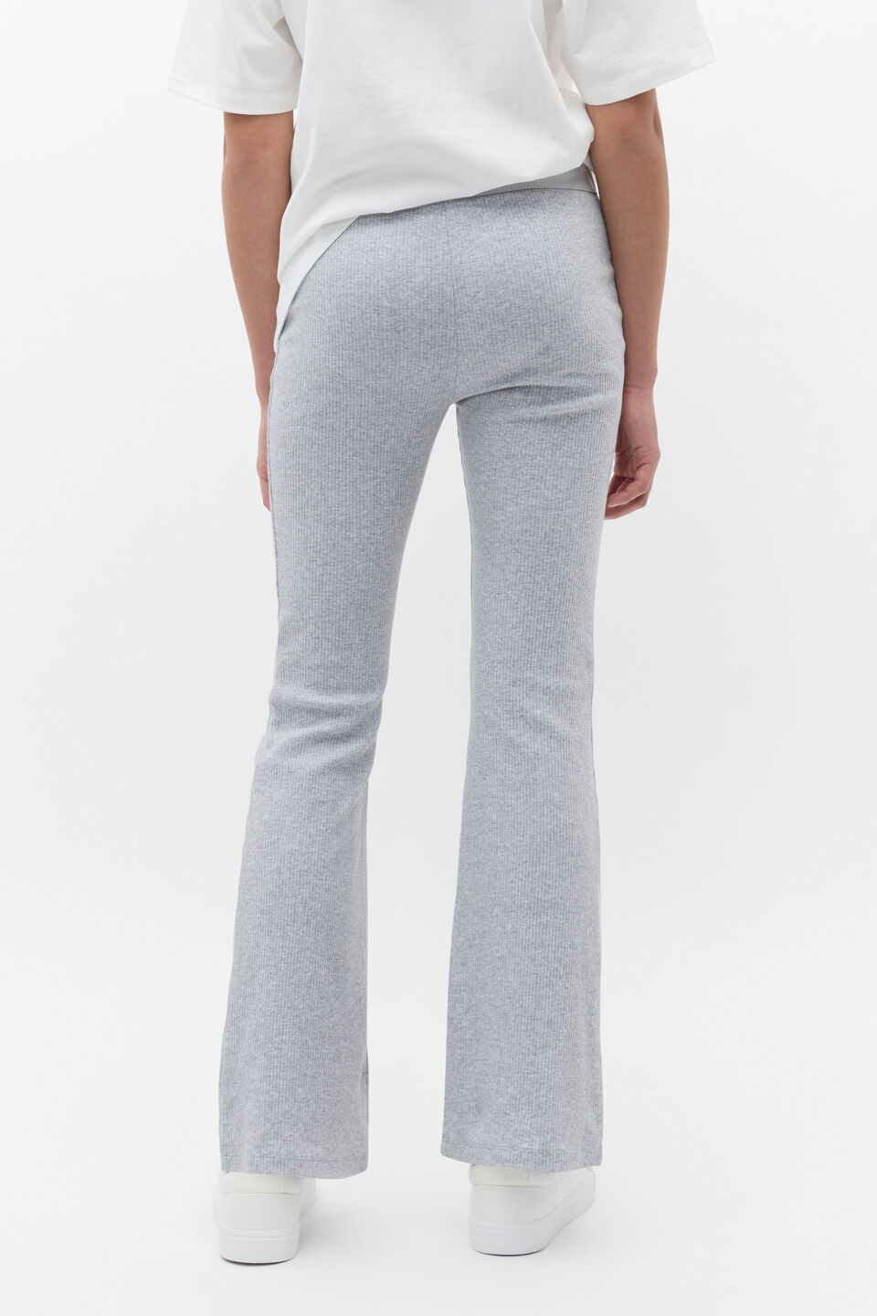 Kick Flare Rib Pant  Cloud Grey Marle