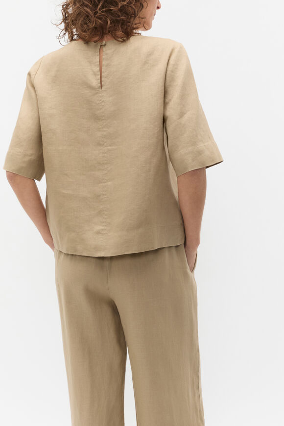 Core Linen Tee  Rye  hi-res