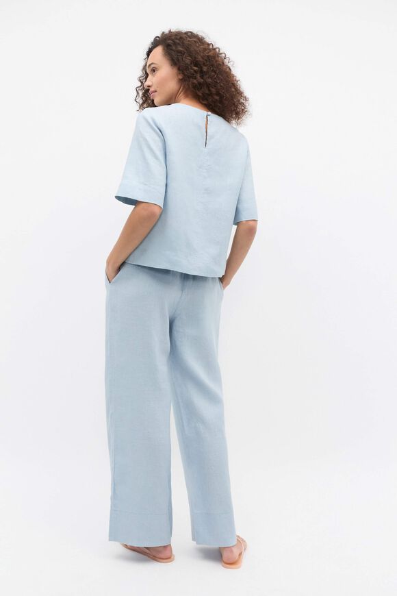 Core Linen Casual Tie Pant  Bluebell  hi-res