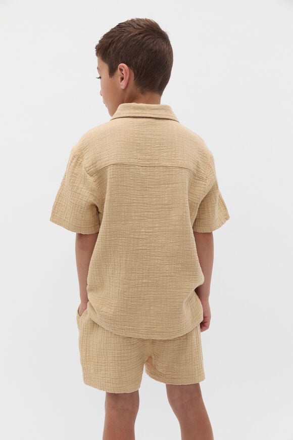 Resort Texture Shirt  Ecru  hi-res