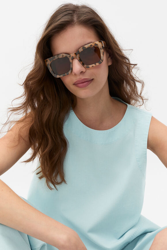 Kaitlyn Rectangle Sunglasses  Milky Tort  hi-res