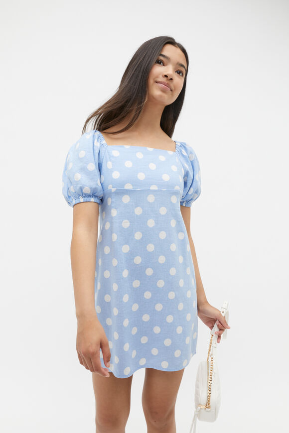 Spot Dress  Sky Blue  hi-res