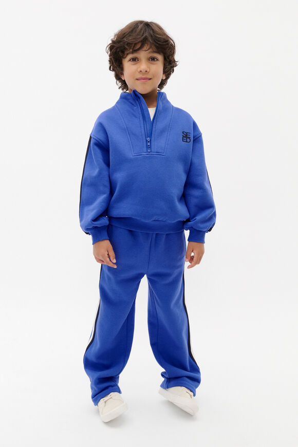 Zip Up Logo Sweat  Blueberry  hi-res