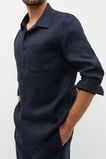 Linen Everyday Shirt  Midnight Blue  hi-res