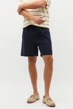 Linen Pullon Short  Midnight Blue  hi-res