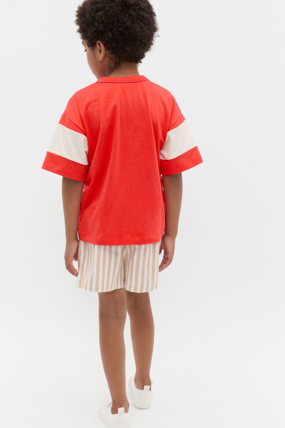 Core Relaxed Logo Tee  Strawberry Red