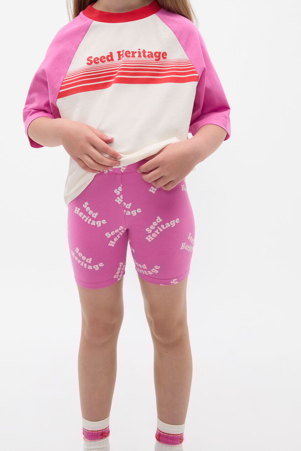 Retro Logo Bike Short  Wild Berry