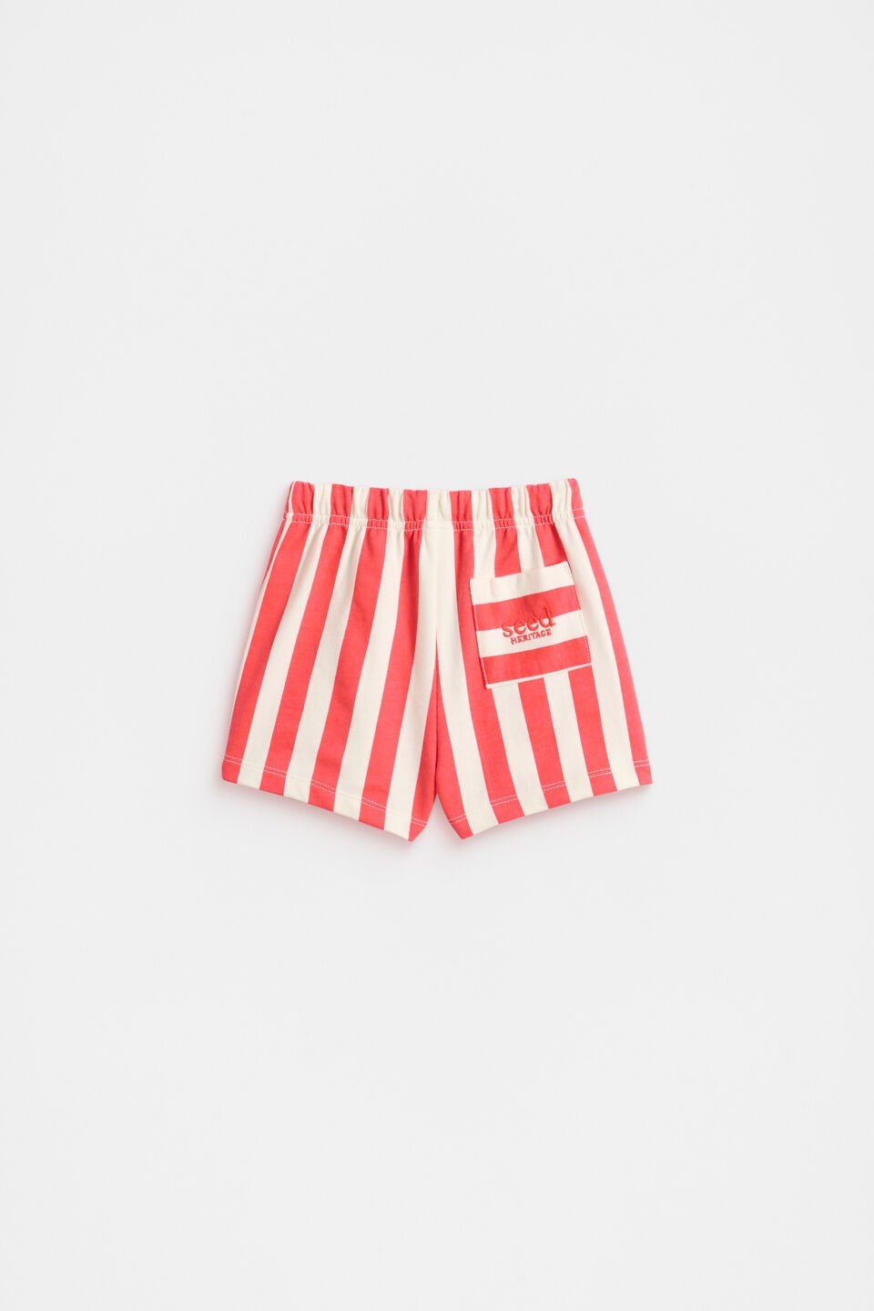 Core Stripe Logo Short  Strawberry Red