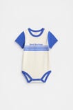 Colourblock Logo Bodysuit  Azure Blue  hi-res