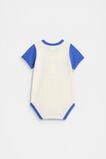 Colourblock Logo Bodysuit  Azure Blue  hi-res