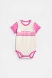 Colourblock Logo Bodysuit  Wild Berry  hi-res