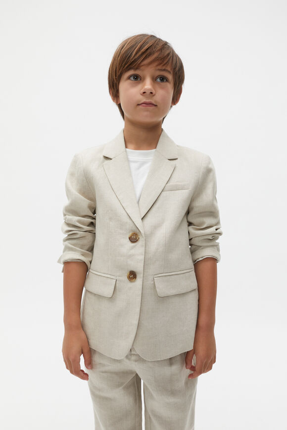 Linen Blazer  Cool Stone  hi-res