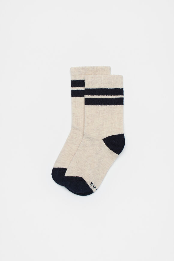 Stripe Sock  Navy  hi-res
