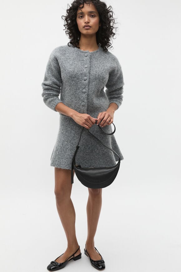 Lofty Cropped Button Cardigan  Wolf Marle  hi-res