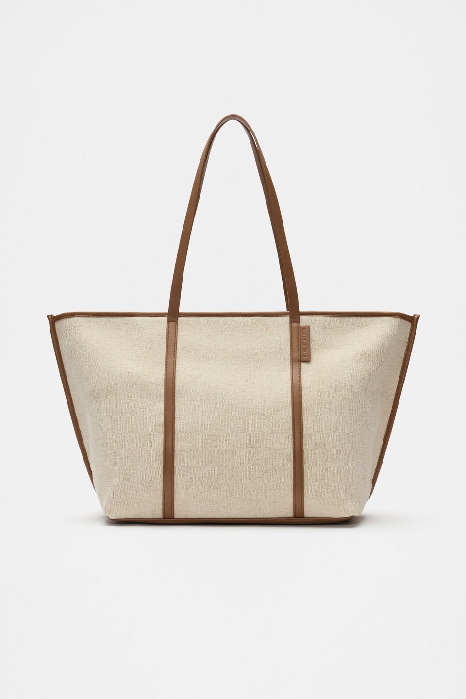Trim Detail Tote  Deep Tan