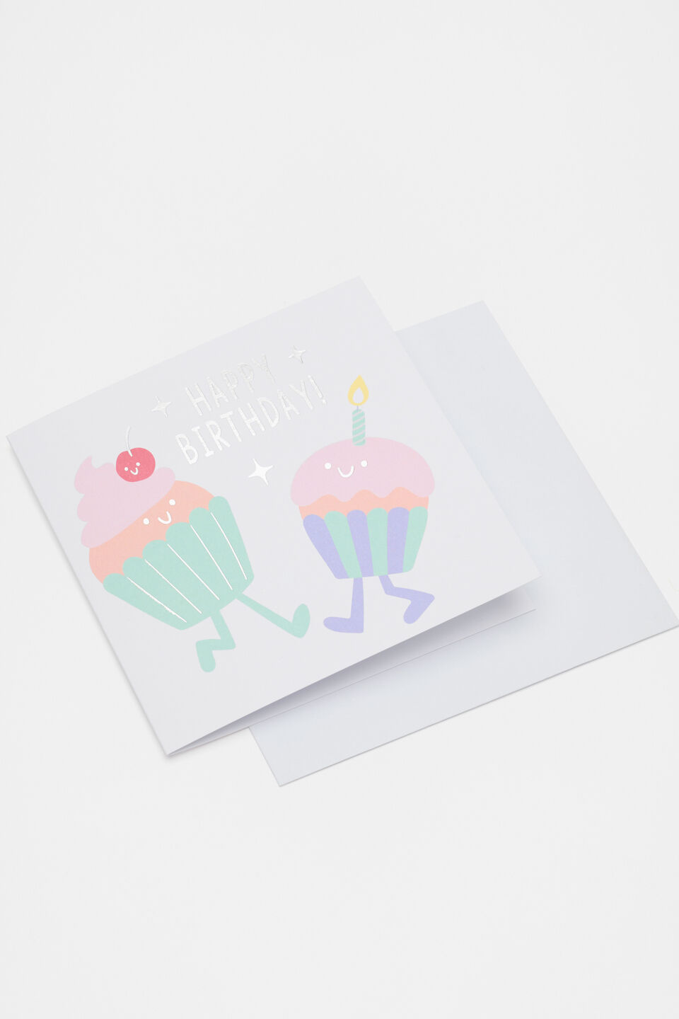 Happy Birthday Cupcake Card  Multi