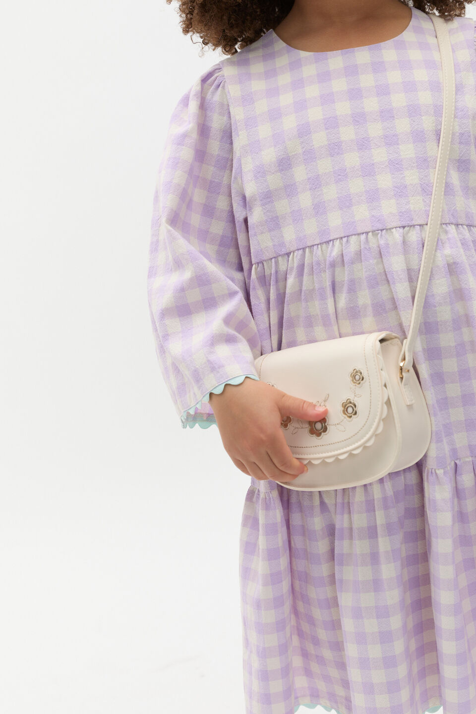 Floral Saddle Bag  Vintage Cream