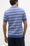 Jacquard Stripe Knit Shirt  Cobalt  hi-res