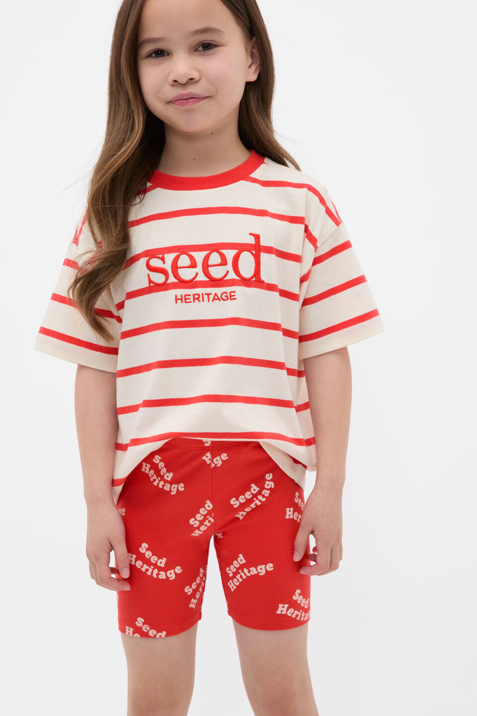 Retro Logo Bike Short  Strawberry Red