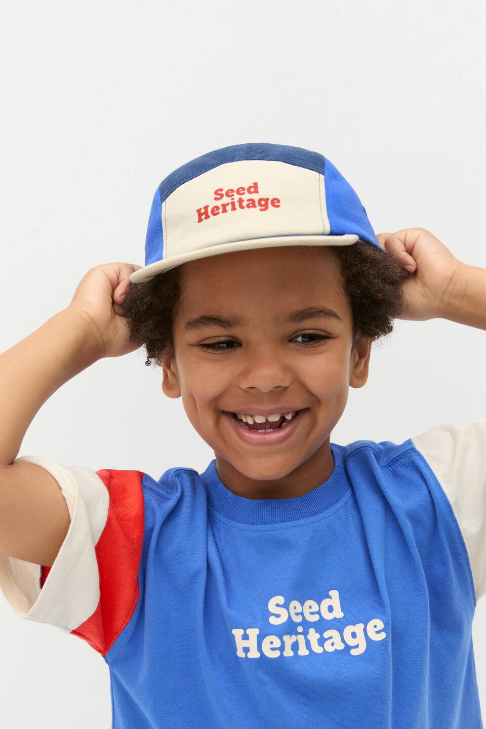 Colourblock Cap  Blue Multi