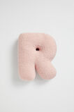 Teddy Initial Cushion Dusty Rose  R  hi-res