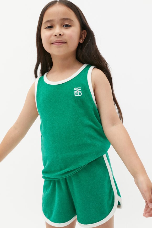 Terry Logo Tank  Tennis Green  hi-res