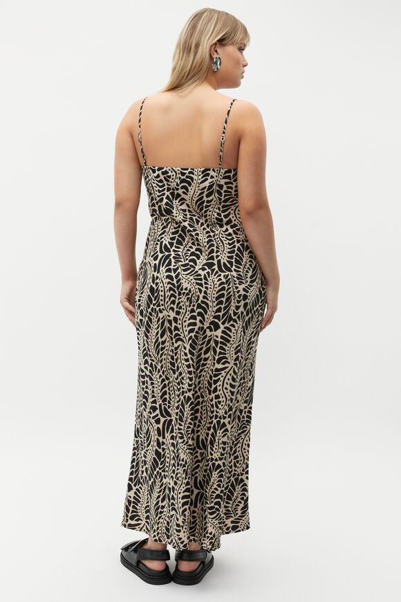 Motif Print Slip Dress  Motif Print  hi-res