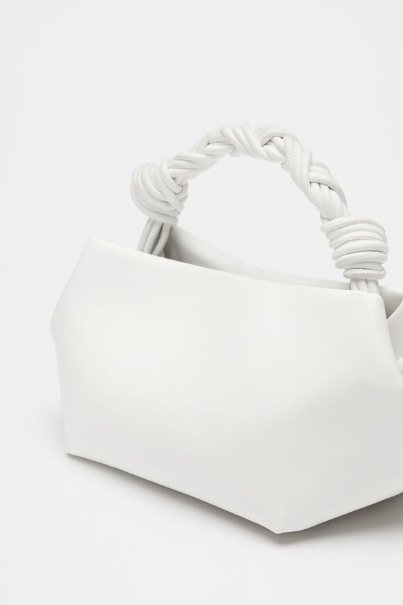 Braided Shoulder Bag  White  hi-res